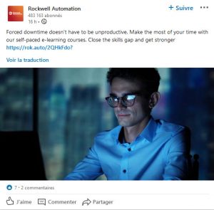 Post LinkedIn e-learning Rockwell