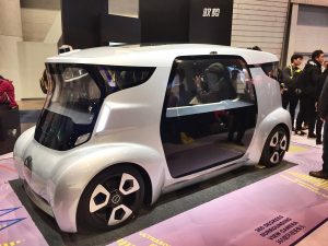 Uisee radically efficient autonomous car from China. CES2017 by monsieur paradis