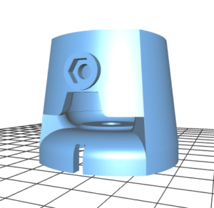 3D du fichier STL d'une pièce de montage de l'avant bras du Niryo One